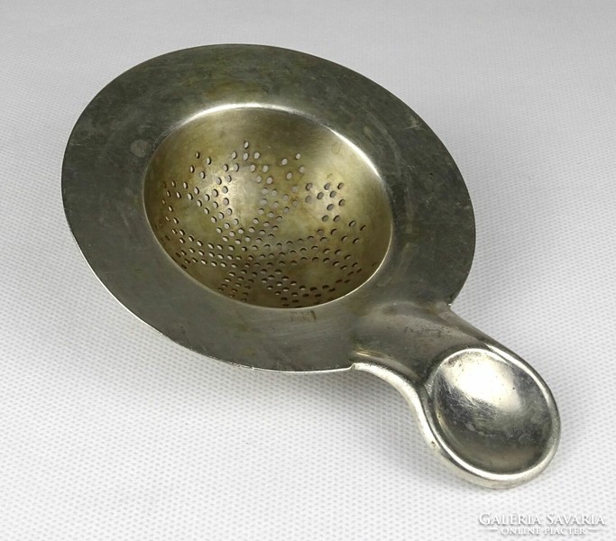 1L450 old handle metal tea strainer marked wellner alpaca tea strainer