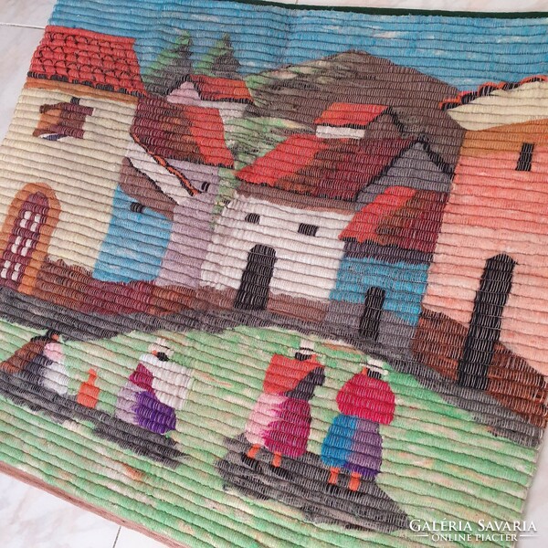 Peruvian llama wool tapestry, tapestry