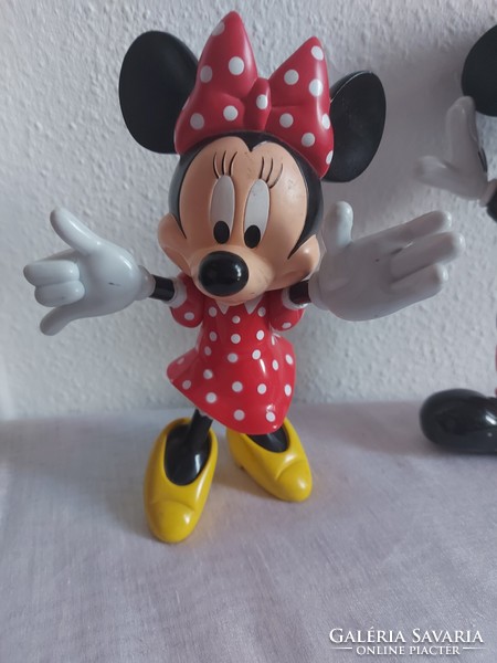 Disney minnie and mickey mouse figure movable limbs, waist, head