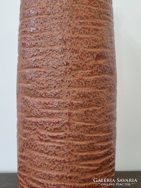 Modernist ceramic floor vase from Pesthidegkút-60s