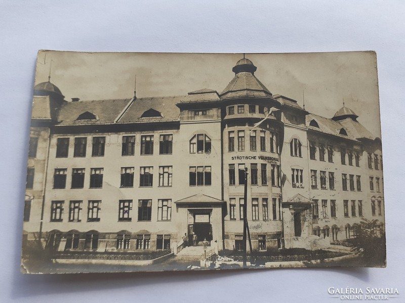 Old postcard 1916 school photo building postcard