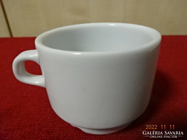 Alföldi porcelain white coffee cup, thick-walled, height 5 cm. He has! Jokai.