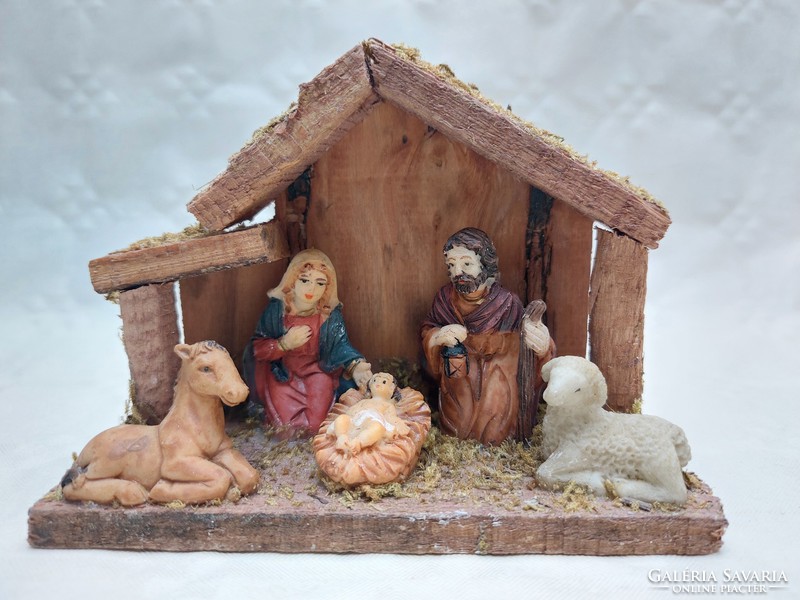 Karácsonyi betlehem jászol dekoráció