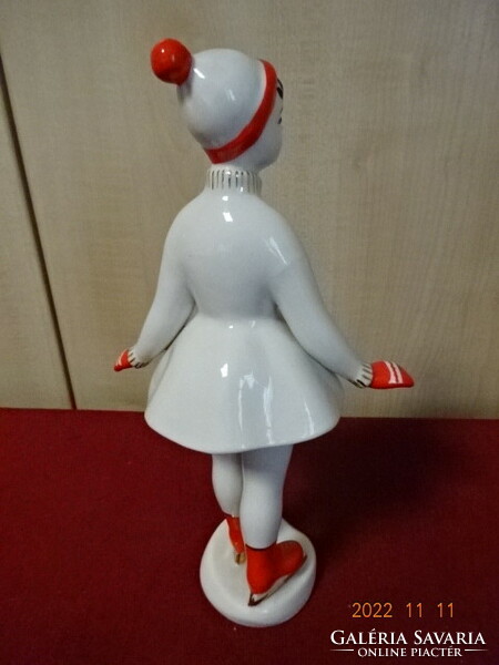 CCCP porcelán figura, korcsolyázó lány, magassága 29 cm. Vanneki! Jókai.
