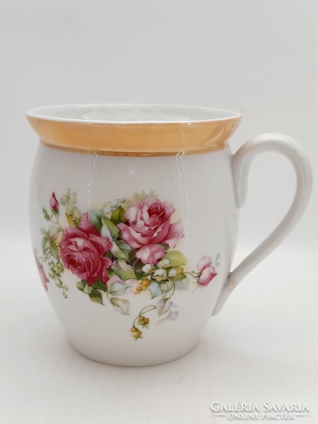 Epiag Czech rose porcelain large tumbler, mug