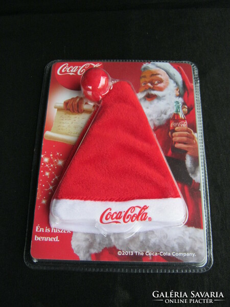Coca-Cola Santa hat key ring