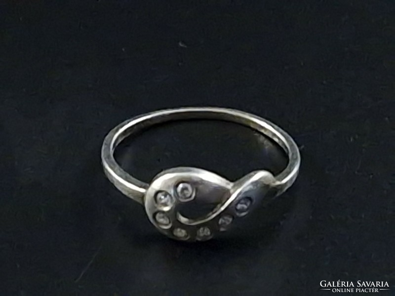 Ékköves női sterling 925-ös ezüst gyűrű