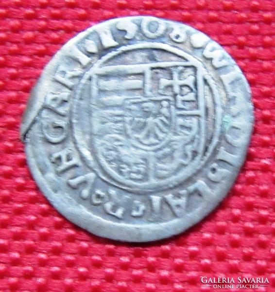 II. Ulászló / 1490-1516 / silver denarius hunger 646 / b 1508 k-h nail mine