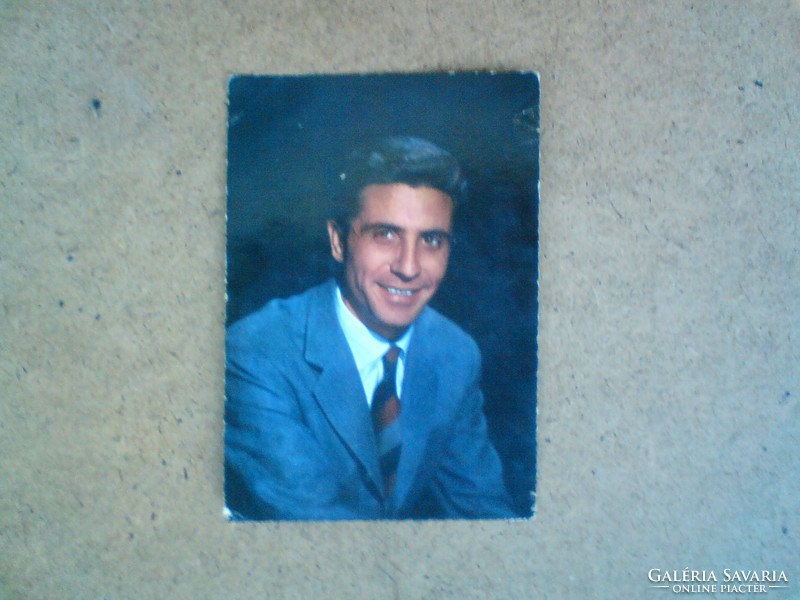 Actor, singer photo - postcard photo of French singer Gilbert Becaud