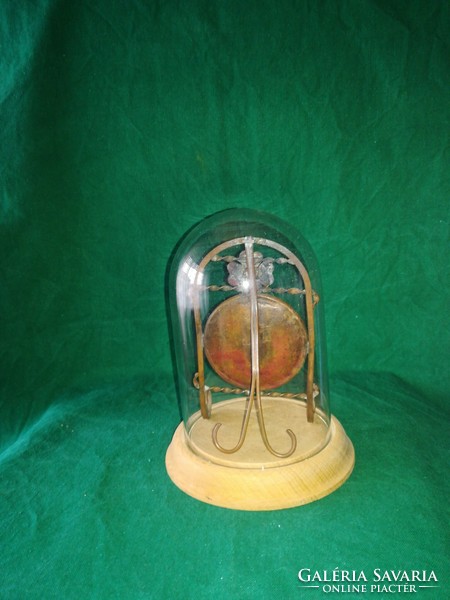 Antique pocket watch with dust protection glass cover and holder