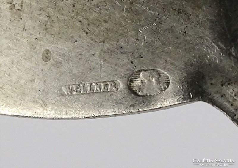 1L450 old handle metal tea strainer marked wellner alpaca tea strainer