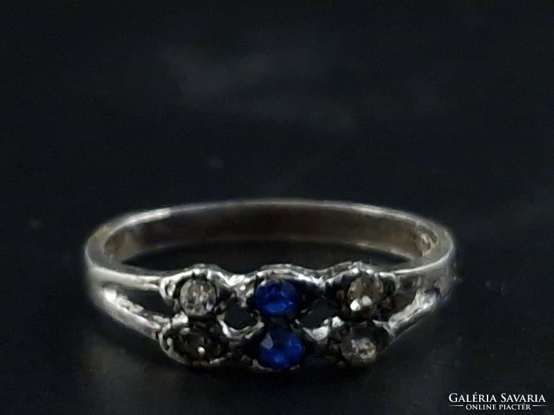 Ékköves női 800-as ezüst gyűrű