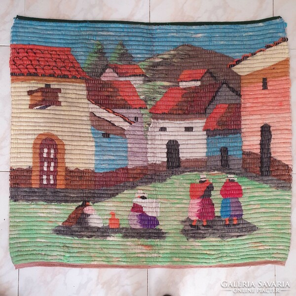 Peruvian llama wool tapestry, tapestry