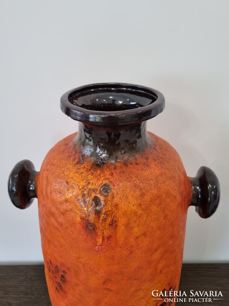 Carstens fat lava ceramic floor vase, very rare collector's item (1896-50)-52 cm