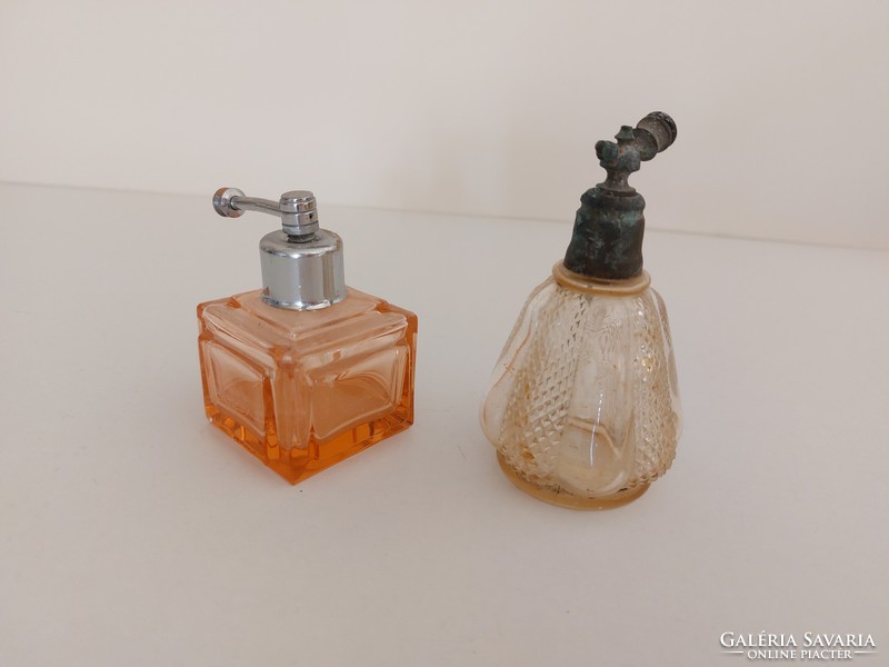 Régi parfümös üveg vintage kölnis palack 2 db