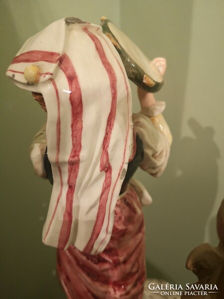Antique faience female statue
