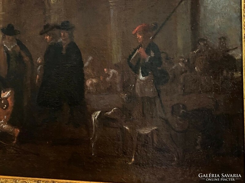 Ritka Muzeális 17.századi Flamand festmény