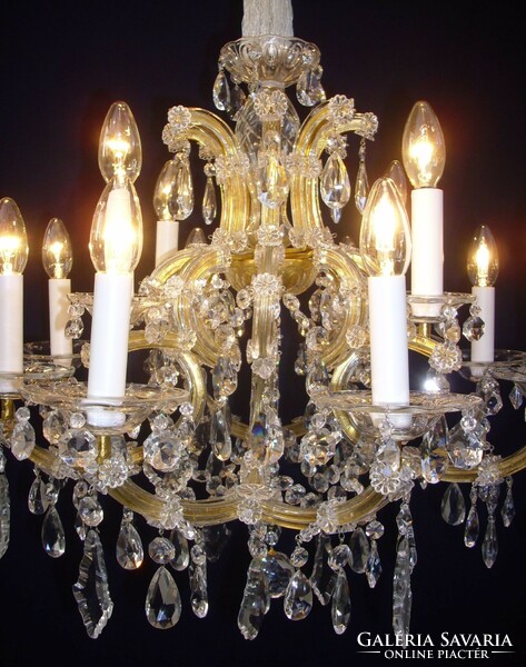 Mária Theresia crystal chandelier 12-burner chandelier