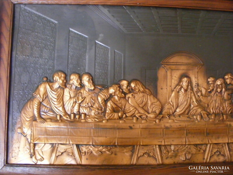 The Last Supper embossed metal image