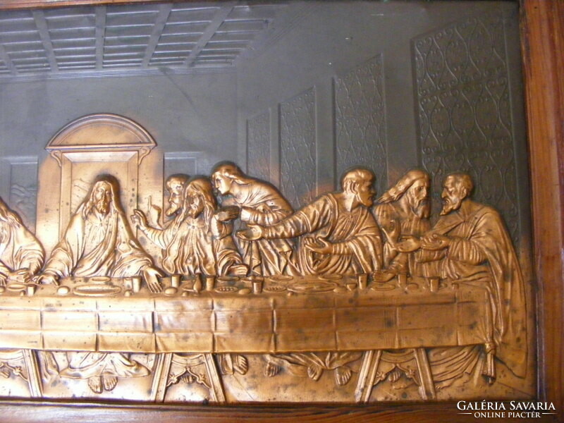The Last Supper embossed metal image