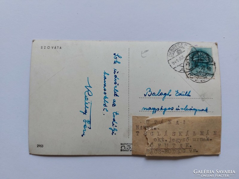 Régi képeslap fotó levelezőlap Szováta 1941