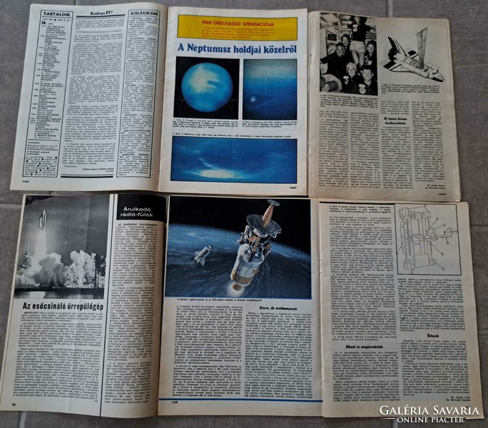 3 db Élet és Tudomány + 1 db Delta tudományos folyóirat az 1980-as évekből