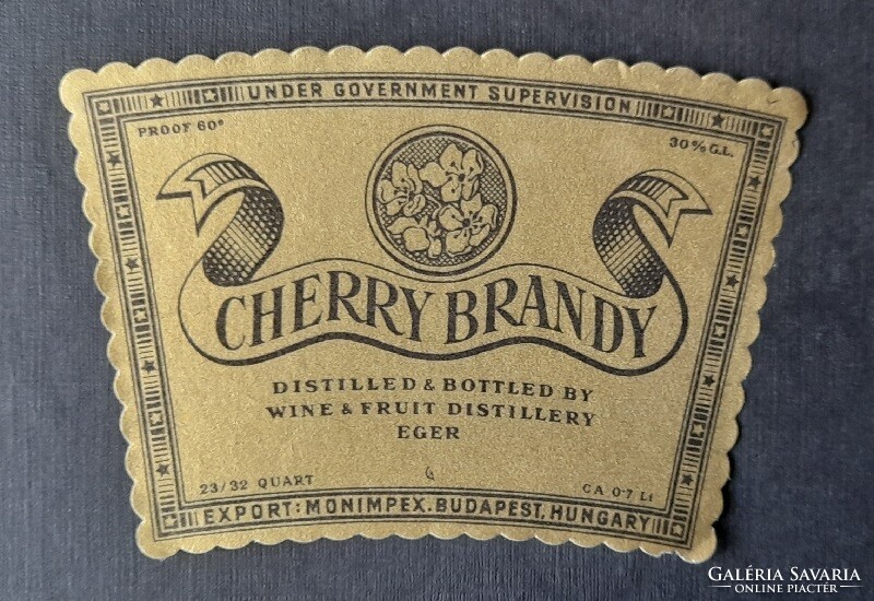Beverage label - cherry brandy mouse