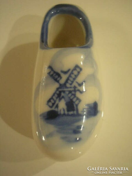 K Dutch original porcelain mini slipper flawless rarity marked as cigarette ashtray on bottom