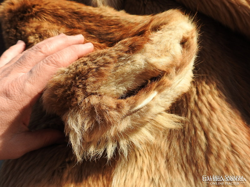 Original old fox fur coat