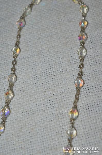 Rosary decorated with iridescent glass