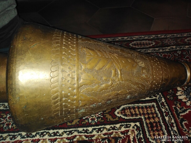 Antique East Persian copper vase 57.5 cm