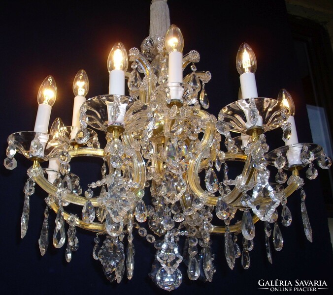 Mária Theresia crystal chandelier 12-burner chandelier