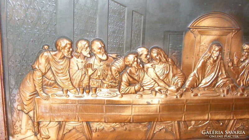 The Last Supper embossed metal image