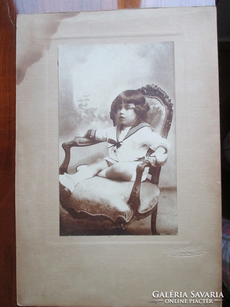 Gyermekfotó 1919-ből, Goszleth I. és fia műterméből