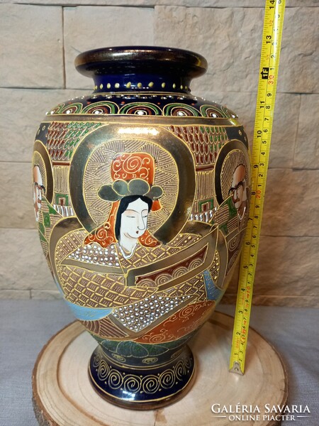 Japán Satsuma váza 20 század eleje.