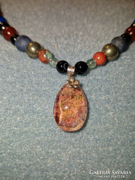 Multi Chakra Necklace with Lots of Gems - New!