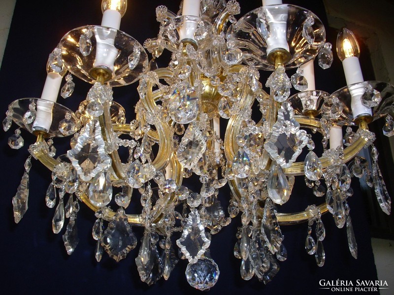 Mária Theresia crystal chandelier 12-burner chandelier