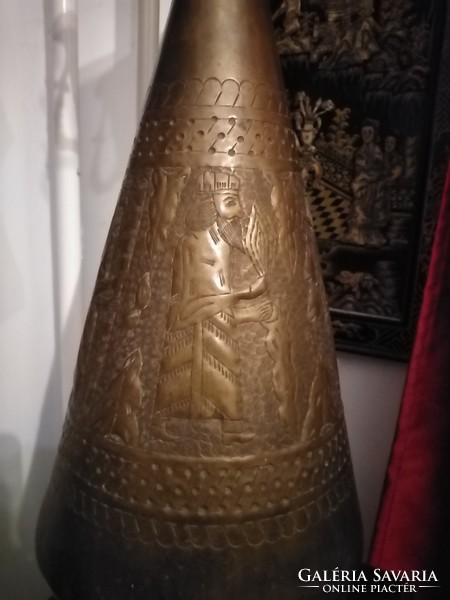 Antique East Persian copper vase 57.5 cm