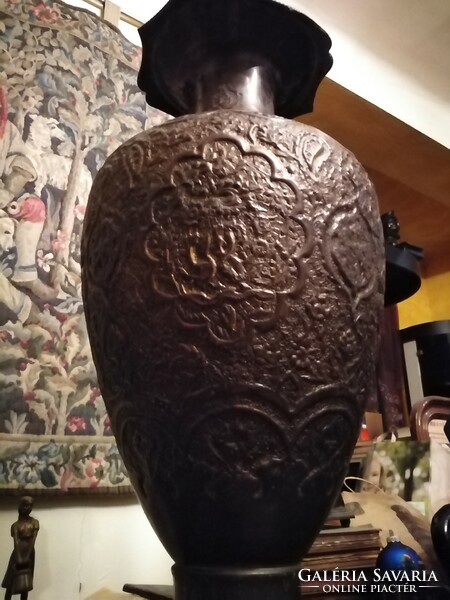 Antique Arabic Persian copper vase 66cm