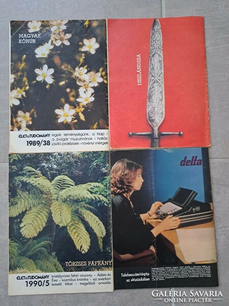 3 db Élet és Tudomány + 1 db Delta tudományos folyóirat az 1980-as évekből