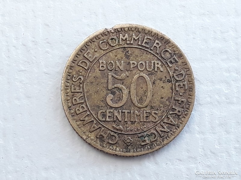 Franciaország 50 Centimes 1926 érme - Francia 50 Cent 1926 külföldi pénzérme