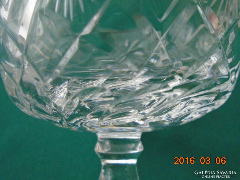 Lead crystal antique champagne goblet 2 pcs