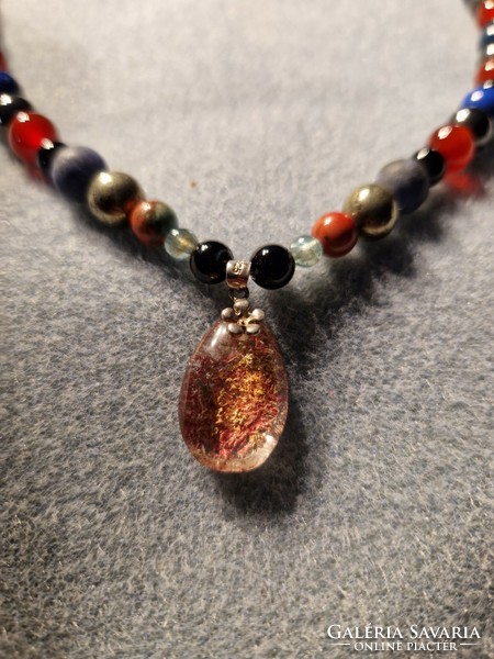 Multi Chakra Necklace with Lots of Gems - New!