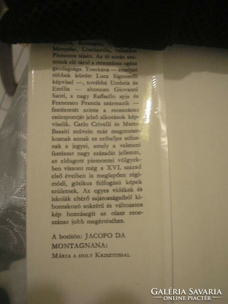 K upper Italian painting specialist book with a list of museum images