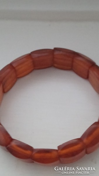 Art deco amber plastic bracelet