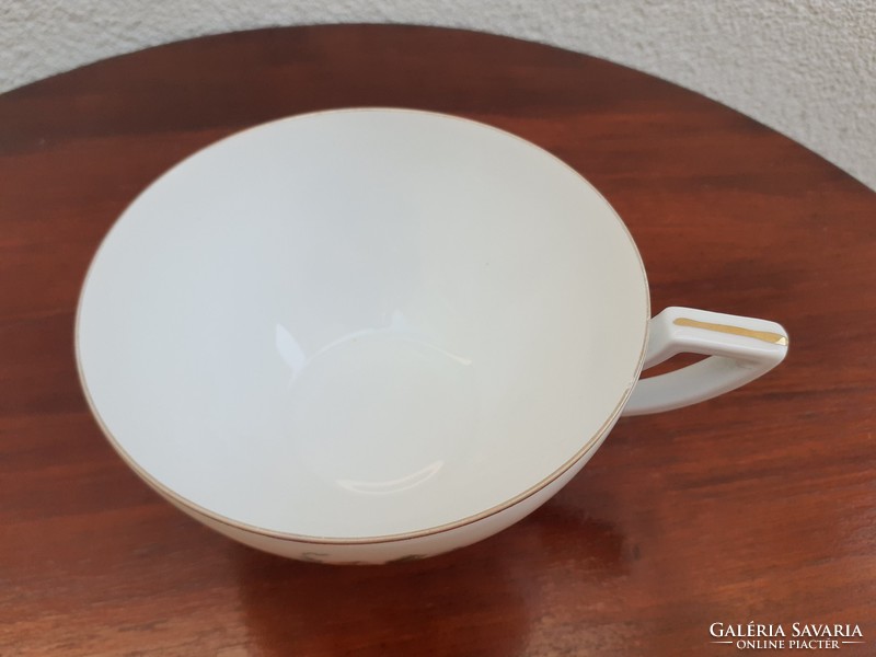 Régi porcelán art deco talpas csésze H C Schlaggenwald