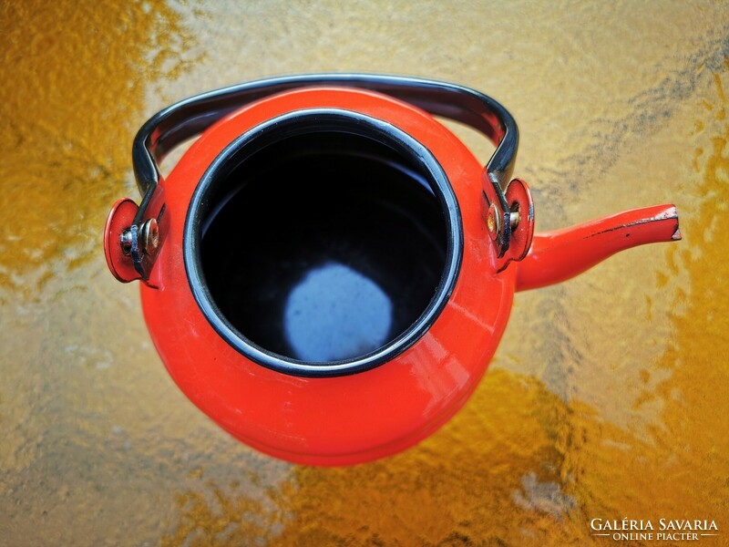 Vintage enamel teapot