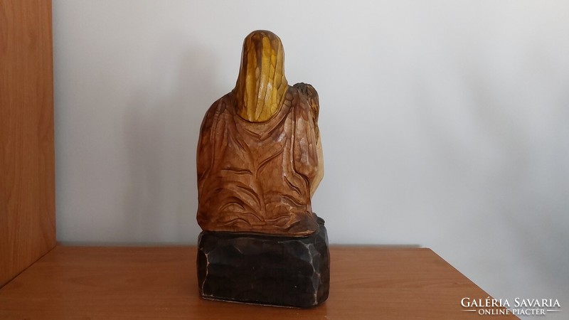 (K) beautiful wooden sculpture approx. 26 cm high