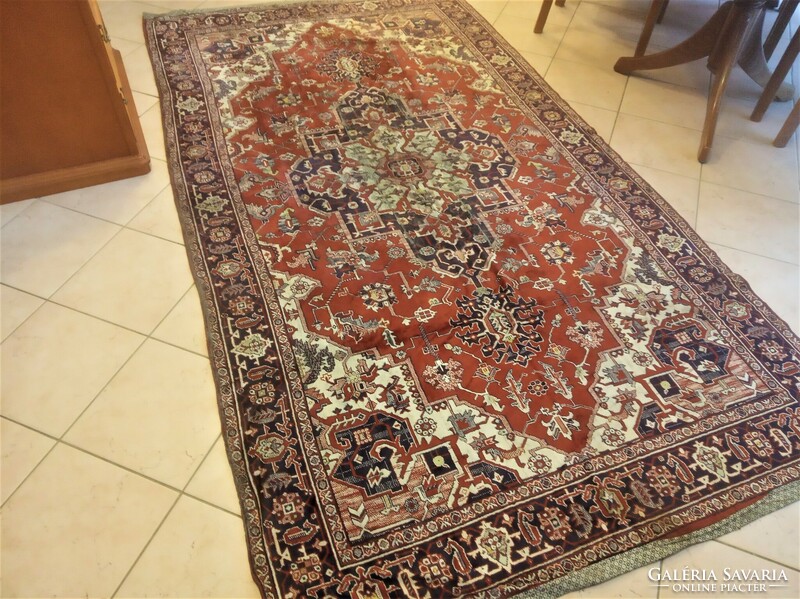 Silk carpet with a Persian pattern