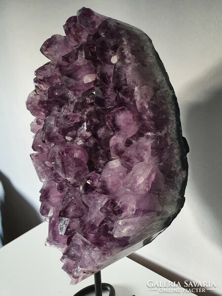 Amethyst mineral druse on metal holder 14 kg